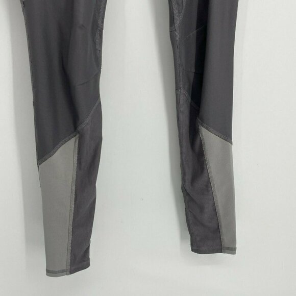 Lucy Leggings Womens XS Gray White Color block Skinny Midrise Drawstring Stretch - Picture 8 of 10